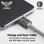کابل USB-C اپیمکس مدل EC121 طول 1 متر - تصویر 4
