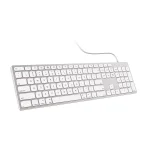کیبورد اپل استوک با سیم مدل Apple Keyboard A1243 (Slim)